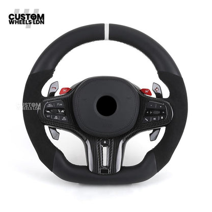 BMW Custom G-Series Heated M Performance Steering Wheel with M1/M2 Buttons – Fits G80 M3 G82 M4 G87 M2 + more
