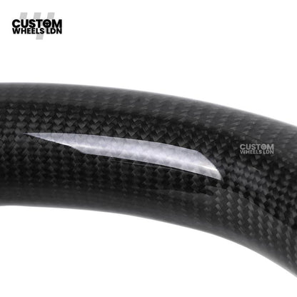 Toyota Custom Hilux Flat Bottom Steering Wheel – Carbon Fiber & Perforated Leather with Red Center Stripe | Fits 2021+ Hilux Models | Plug & Play | Premium Upgrade for Off-Road & Daily Driving | Made to Order | Performance Look & Feel
