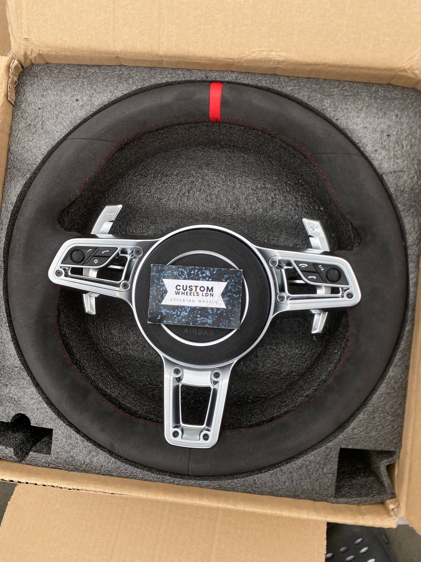 Porsche GT Style Custom Alcantara Steering Wheel