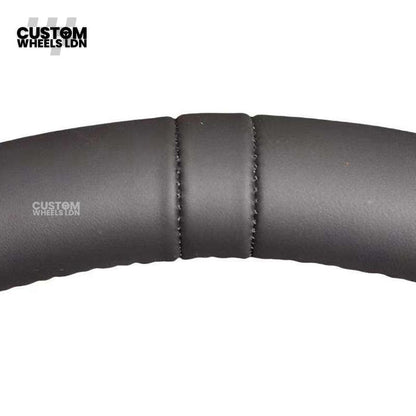 BMW Custom LCI-Style Flat Bottom Steering Wheel – Smooth Leather Grip, Gloss Carbon Fibre Trims, Red M Buttons, Carbon Paddles | Fits G80 M3, G82 M4, G20 3 Series, G22 4 Series, G30 5 Series, G15 8 Series + more | Plug & Play | Retrofit Upgrade for Older