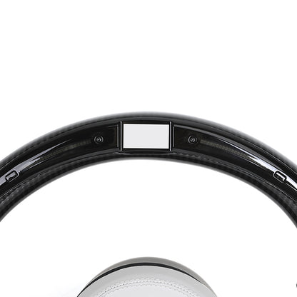 BMW Custom Steering Wheel For F series White Leather and Carbon Fibre