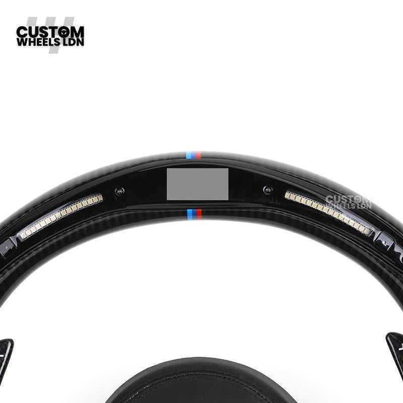 BMW Custom F-Series LED Carbon Fibre Steering Wheel – Smooth Grip | Fits F20 F22 F30 F32 F36 M2 M3 M4 + more