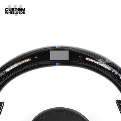 BMW Custom F-Series LED Carbon Fibre Steering Wheel – Smooth Grip | Fits F20 F22 F30 F32 F36 M2 M3 M4 + more