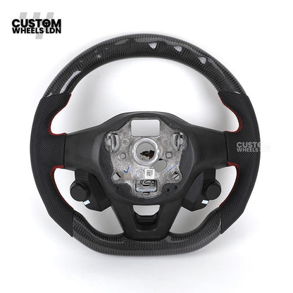VW MK8 Custom Steering Wheel – LED Display | Carbon Fibre | Start & Drive Select Buttons | Fits Golf GTI R Mk8 + more