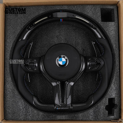 BMW Custom F-Series LED Carbon Fibre Steering Wheel – Smooth Grip | Fits F20 F22 F30 F32 F36 M2 M3 M4 + more
