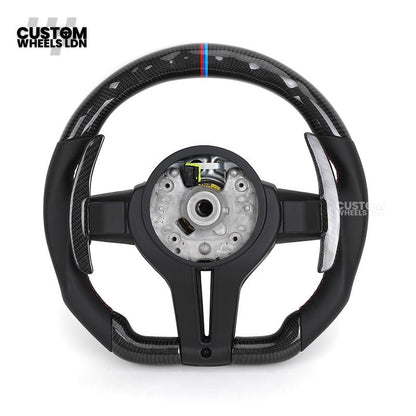 BMW Custom F-Series LED Carbon Fibre Steering Wheel – Smooth Grip | Fits F20 F22 F30 F32 F36 M2 M3 M4 + more