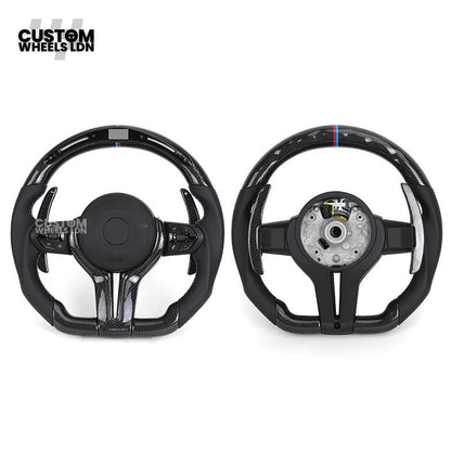 BMW Custom F-Series LED Carbon Fibre Steering Wheel – Smooth Grip | Fits F20 F22 F30 F32 F36 M2 M3 M4 + more