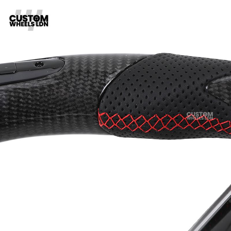 VW MK8 Custom Steering Wheel – LED Display | Carbon Fibre | Start & Drive Select Buttons | Fits Golf GTI R Mk8 + more