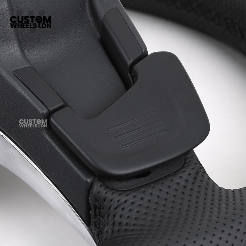 VW MK7 Custom Steering Wheel | LED Display, Perforated Leather, Carbon Fibre, Complete Plug & Play Wheel | Fits Golf MK7, GTI, R + more