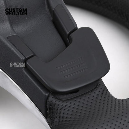 VW MK7 Custom Steering Wheel | LED Display, Perforated Leather, Carbon Fibre, Complete Plug & Play Wheel | Fits Golf MK7, GTI, R + more
