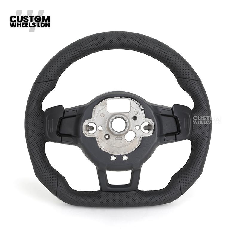 VW MK7 Custom Steering Wheel | LED Display, Perforated Leather, Carbon Fibre, Complete Plug & Play Wheel | Fits Golf MK7, GTI, R + more