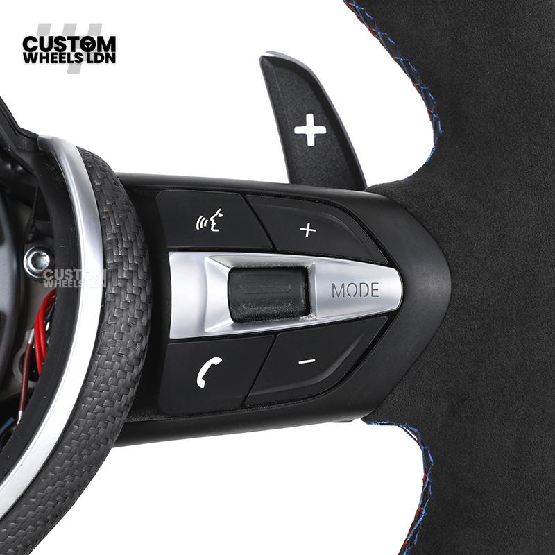 BMW Custom LED Steering Wheel – Alcantara with Carbon Trim & M-Stitching | Fits F20 F22 F30 F32 F36 F10 F06 F13 X1 X3 X4 X5 X6 + More