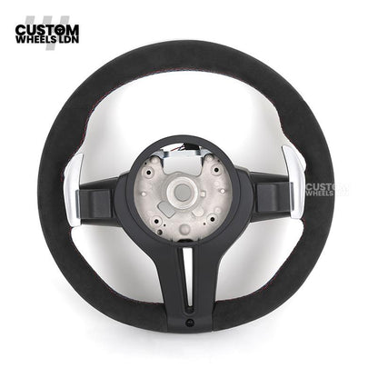 BMW Custom LED Steering Wheel – Alcantara with Carbon Trim & M-Stitching | Fits F20 F22 F30 F32 F36 F10 F06 F13 X1 X3 X4 X5 X6 + More