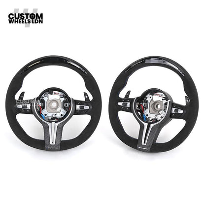 BMW Custom LED Steering Wheel – Alcantara with Carbon Trim & M-Stitching | Fits F20 F22 F30 F32 F36 F10 F06 F13 X1 X3 X4 X5 X6 + More