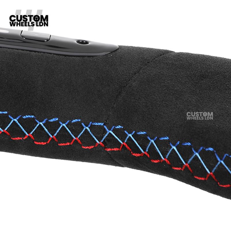 BMW Custom LED Steering Wheel – Alcantara with Carbon Trim & M-Stitching | Fits F20 F22 F30 F32 F36 F10 F06 F13 X1 X3 X4 X5 X6 + More