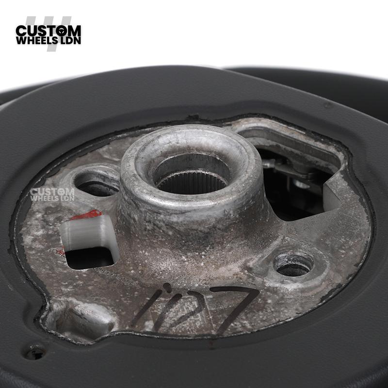 BMW Custom Steering Wheel – G42 G87 Style, Smooth Black Leather, Red Centre Stripe, Gloss Black & Satin Silver Trim, Touch Controls | Fits G20 3 Series, G42 2 Series, G87 M2 + more | Plug & Play | Retrofit Upgrade for Older Models