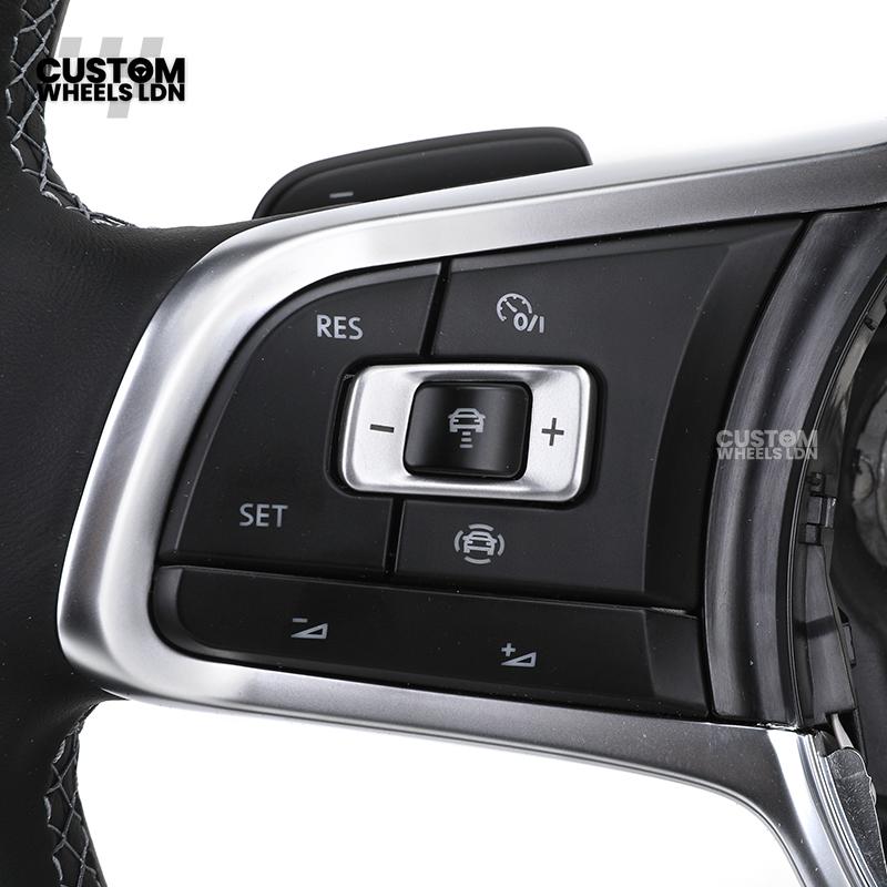 VW MK7 Custom Steering Wheel | Full Leather | Complete Plug & Play | Fits Golf GTI, R, GTD + more