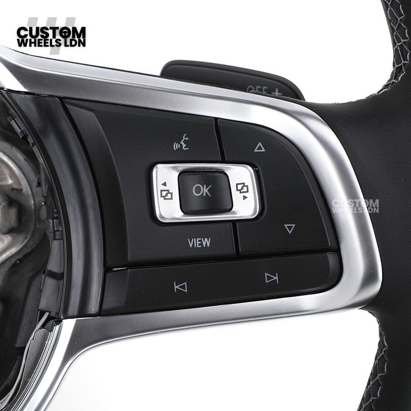 VW MK7 Custom Steering Wheel | Full Leather | Complete Plug & Play | Fits Golf GTI, R, GTD + more
