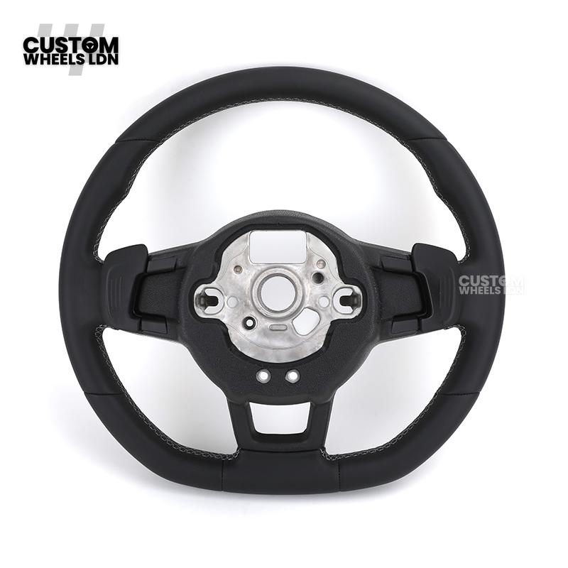 VW MK7 Custom Steering Wheel | Full Leather | Complete Plug & Play | Fits Golf GTI, R, GTD + more