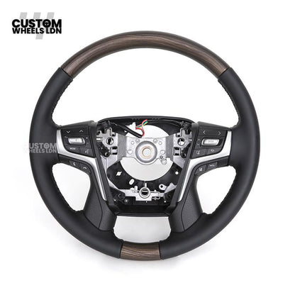 Toyota Custom Steering Wheel – Black Gloss Trim, Classic Leather Finish, OEM Shape | Fits Auris, Corolla, Prius, RAV4 + More | Plug & Play | Comfortable Daily Upgrade